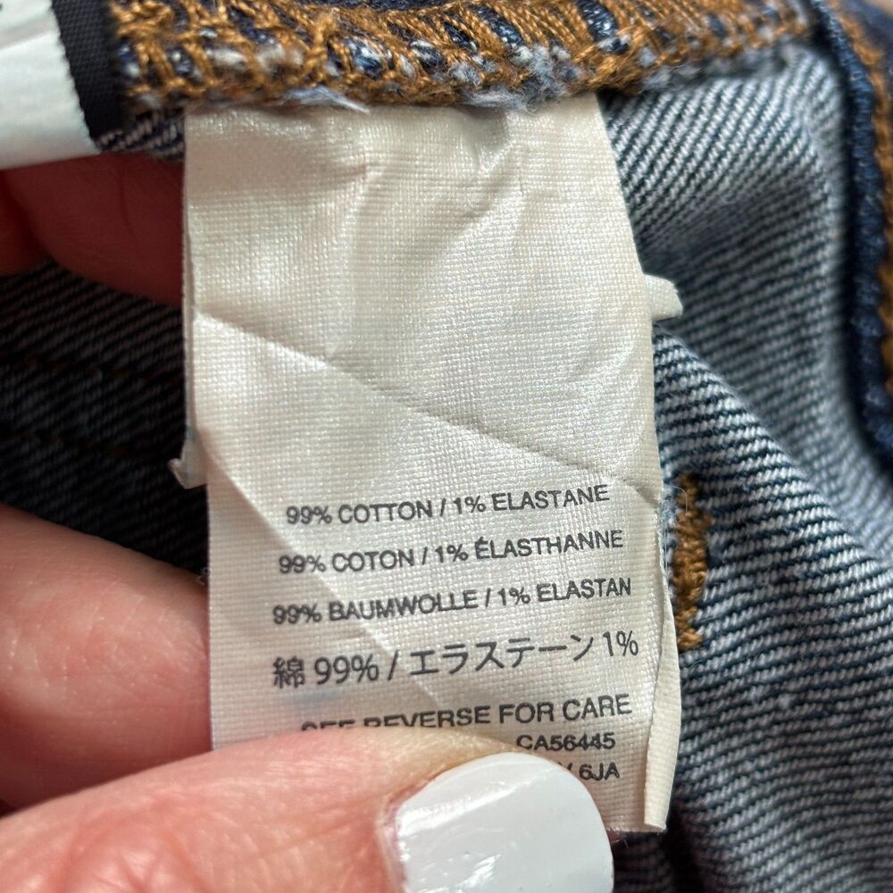 J Crew Patch Pocket Denim Jean Skirt Women's 28 Blue A Line Western Cowgirl Cute - Picture 4 of 7